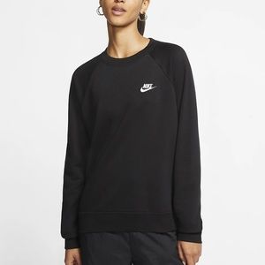 Nike black crew neck sweatshirt